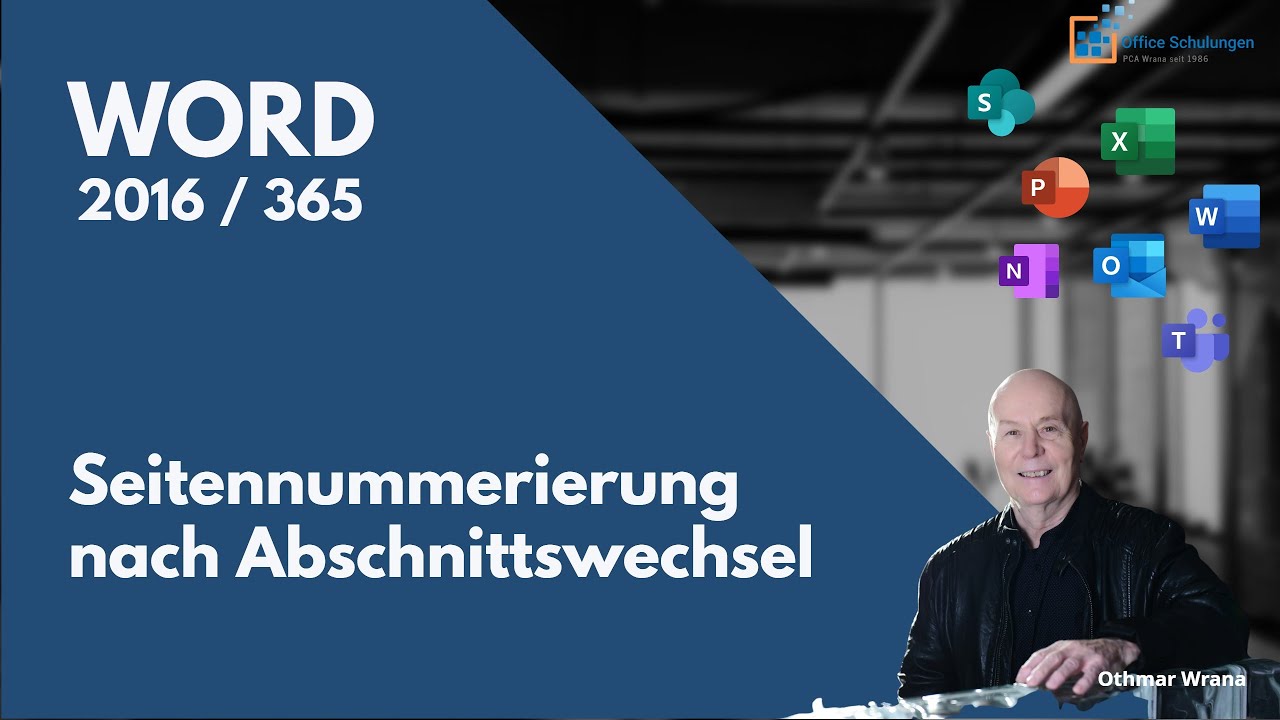 Seitennummerierung nach Abschnittswechsel