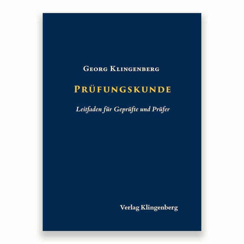 Georg Klingenberg Prüfungskunde Hardcover