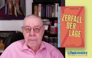 Veranstaltungsankündigung von der Lesung von Rudolph J. Wojta in der Buchhandlung Löwenherz in WIen.